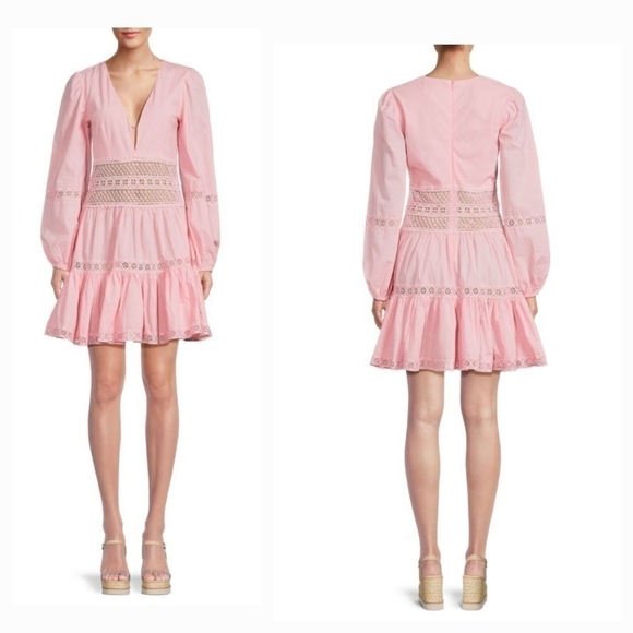 AREA STARS Crochet Trim Tiered Dress - Picture 1 of 2